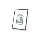 Checklist display on tablet Icon